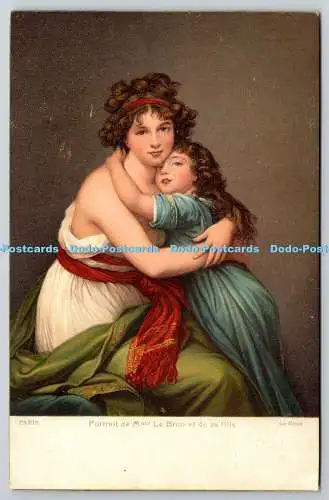 R765339 Paris Portrait de Mme Le Brun et de Sa Fille Le Brun Stengel