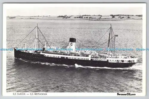 R763688 S S Suecia S S Britannia Swedish Lloyd Gothenburg London