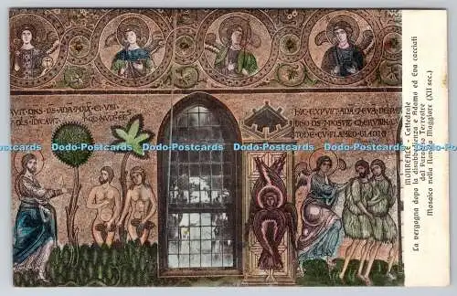 R763692 Monreale Cattedrale La Vergogna Dopo la Disubbedienza e AdamoEd Eva Cacc