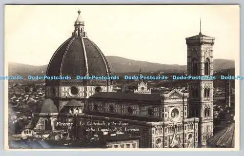 R763707 Firenze La Cattedrale e la Torre Dalla Cupola di S Lorenzo S T A