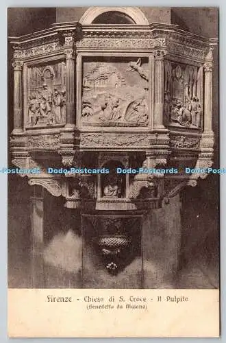 R765375 Firenze Chiesa di S Croce Il Pulpito Benedetto da Maiano