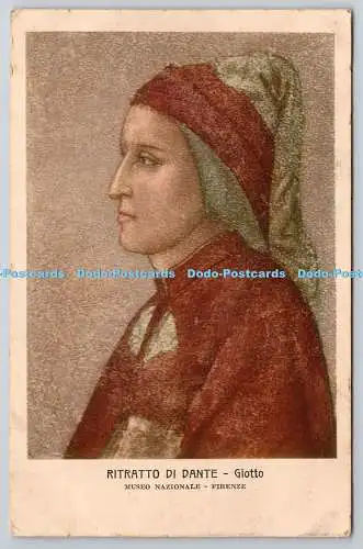 R765387 Firenze Museo Nazionale Ritratto di Dante Giotto G Hoesch Rolando