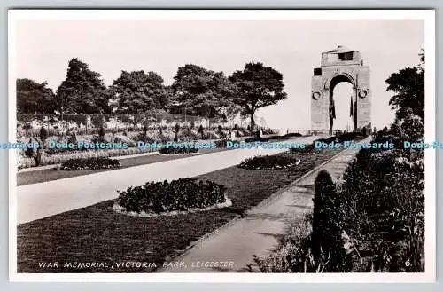 R763843 Leicester Victoria Park War Memorial R A Postkarte London RP