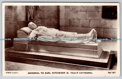 R763850 St Pauls Cathedral Memorial To Earl Kitchener W and K Golden Lane London