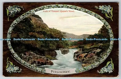 R763871 Pitlochry Falls of Tummel Queens View Valentine Serie