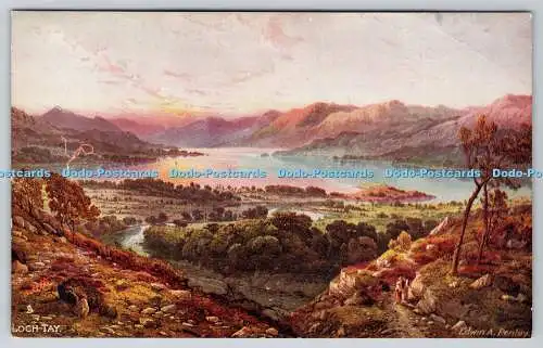 R763907 Loch Tay Scottish Lochs Tuck Oilette Serie V Nr 7167 Edwin A Penley