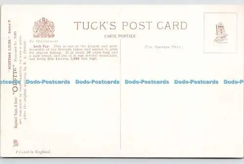 R763907 Loch Tay Scottish Lochs Tuck Oilette Serie V Nr 7167 Edwin A Penley