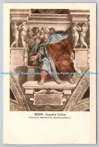 R765584 Roma Cappella Sistina Profeta Ezechiele Michelangelo O Dittmann A Frisch