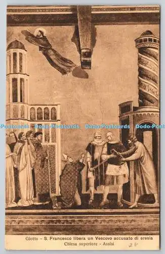 R765592 Assisi Giotto S Francesco Liberia un Vescovo Accusato di Eresia Chiesa S