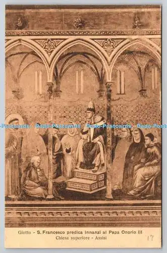 R765595 Assisi Giotto S Francesco Predica Innanzi al Papa Onorio III Chiesa Supe