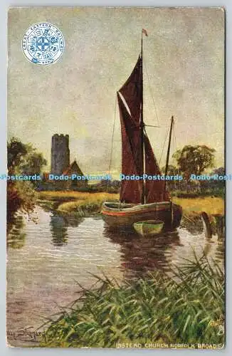 R765633 Norfolk Broads Instead Church Tuck Oilette The G E R Series of Picture P