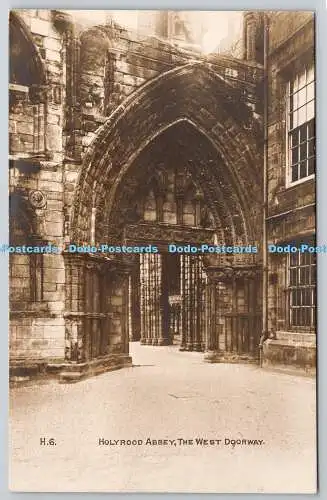 R765650 Holyrood Abbey The West Doorway Ancient Monuments Dept H M Office of Wor