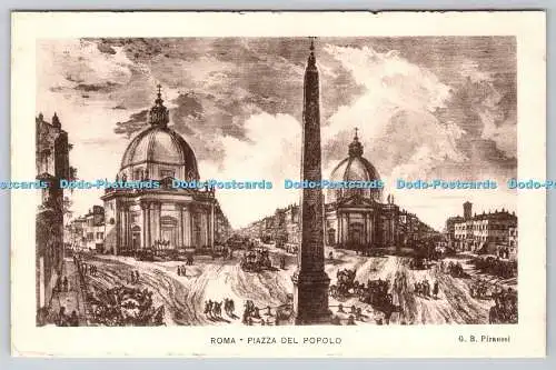 R763983 Roma Piazza Del Popolo G B Piranesi Danesi