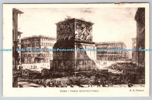 R763984 Roma Piazza Montecitorio G B Piranesi Danesi