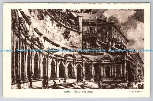 R763990 Roma Foro Trajano G B Piranesi Danesi