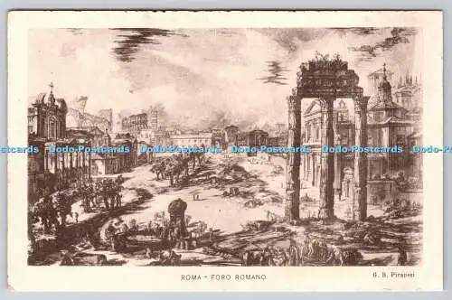 R763991 Roma Foro Romano G B Piranesi Danesi