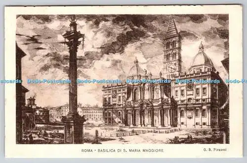 R763999 Roma Basilica Di S Maria Maggiore G B Piranesi Danesi