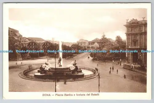 R764002 Roma Piazza Esedra e Fontana del Rutelli S A T