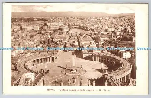 R764004 Roma Veduta Generale Dalla Cupola Di S Pietro S A T