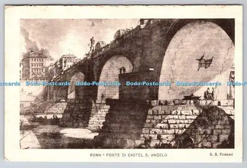 R764009 Roma Ponte Di Castel S Angelo G B Piranesi Danesi