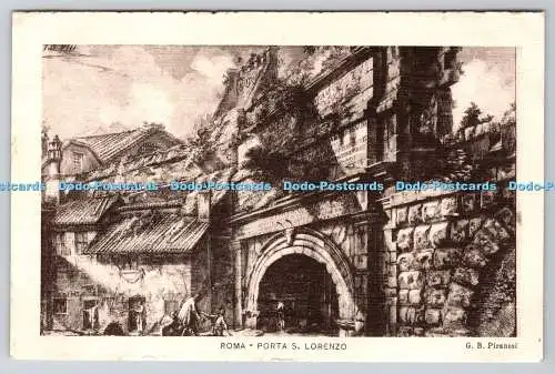 R764010 Roma Porta S Lorenzo G B Piranesi Danesi