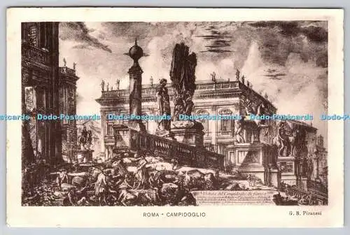 R764011 Roma Campidoglio G B Piranesi Danesi