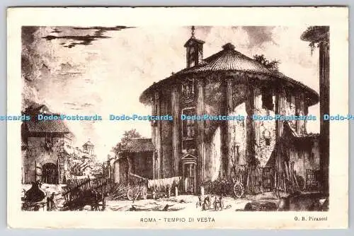 R764015 Roma Tempio Di Vesta G B Piranesi Danesi