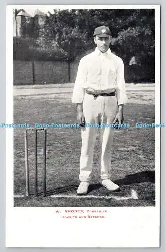 R765764 Yorkshire W Rhodes Bowler and Batsman John Walker Warner Team Series