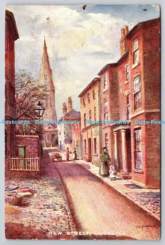 R765780 Leicester New Street H and A Bennett Brushes PM Hinckley 1907