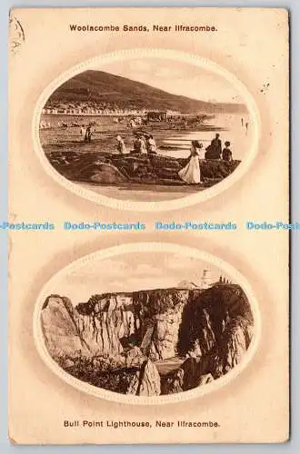 R765811 In der Nähe von Ilfracombe Woolacombe Sands Bull Point Leuchtturm Twiss Bros The Ar