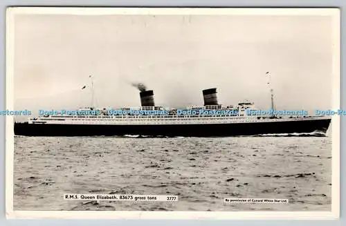 R764188 R M S Queen Elizabeth Cunard White Star RP 1960