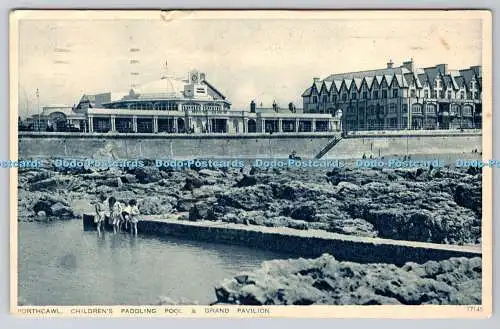 R764243 Porthcawl Kinder Planschbecken und Grand Pavilion The Photochrom Royal