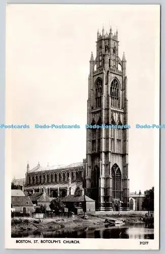 R765929 Boston St Botolph Church Photochrom Graphic Studio Tunbridge Wells Kent