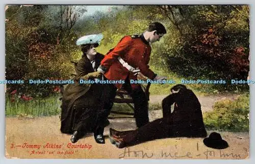 R764266 Tommy Atkins Courtship A Rival on the Field Valentine Series 1906