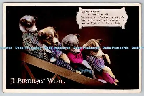 R764349 A Birthday Wish Dogs RP PM Northampton 1931