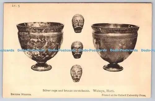 R764354 British Museum Welwyn Herts Silberbecher und Bronze Rosetten The Oxfor