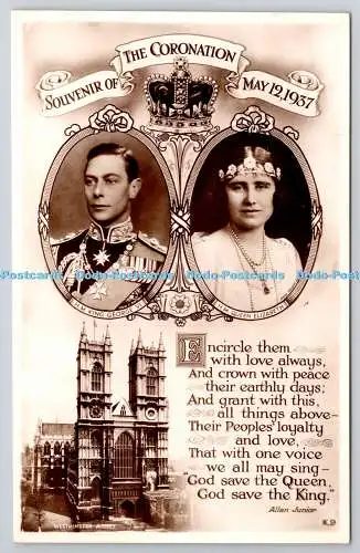 R766091 Souvenir of Coronation May 12 1937 H M King George VI H M Queen Elizabet