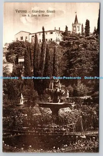 R766214 Verona Giardino Giusti con S Zeno in Monte Remigio Cabianca