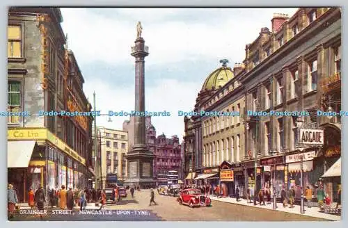 R767497 Newcastle Upon Tyne Grainger Street Valentine Art Farbe G W Blow