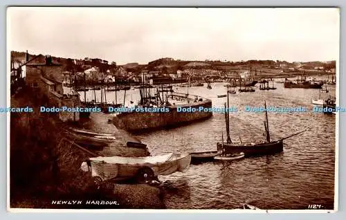 R767543 Newlyn Harbour RP PM Penzance Cornwall 1938