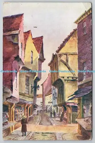 R766441 York The Shambles J W Ruddock Artist Series