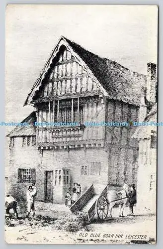 R766474 Leicester Old Blue Boar Inn O W L Serie