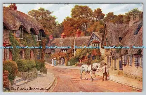 R767719 I W Shanklin The Old Village J Salmon Sevenoaks England A R Quinton