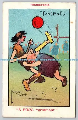 R766482 A Foul Movement Football W Davidson Series No 25 Lawson Wood 1913