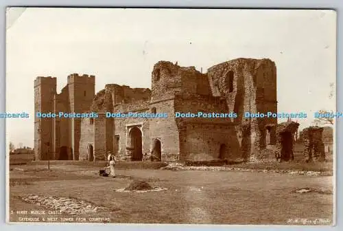 R767743 Kirby Muxloe Castle Gatehouse and West Tower From Courtyard H M Office o