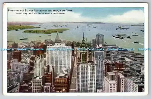 R767933 New York Panorama von Lower Manhattan und Bay von der Spitze von Woolworth B