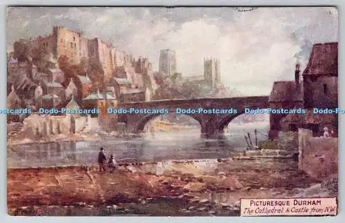 R766731 Malerische Durham The Cathedral and Castle von N W Raphael Tuck und so