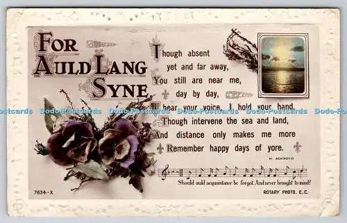 R769525 für Auld Lang Syne Drehfoto RP Postkarte