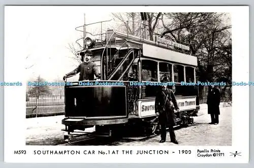 R766796 Southampton Car No 1 at the Junction 1900 Pamlin Prints RP