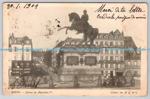 R769536 Rouen Statue de Napoleon I er N G No 5 1904